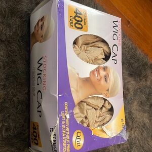 Open box of wig caps